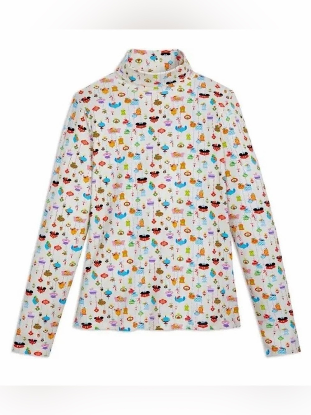 Disney Holiday Turtleneck Mickey & Friends Icons Christmas Ornament Print XS